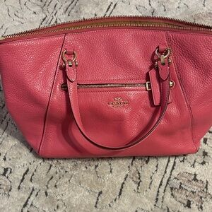 Coach Fuchsia Leather Tote